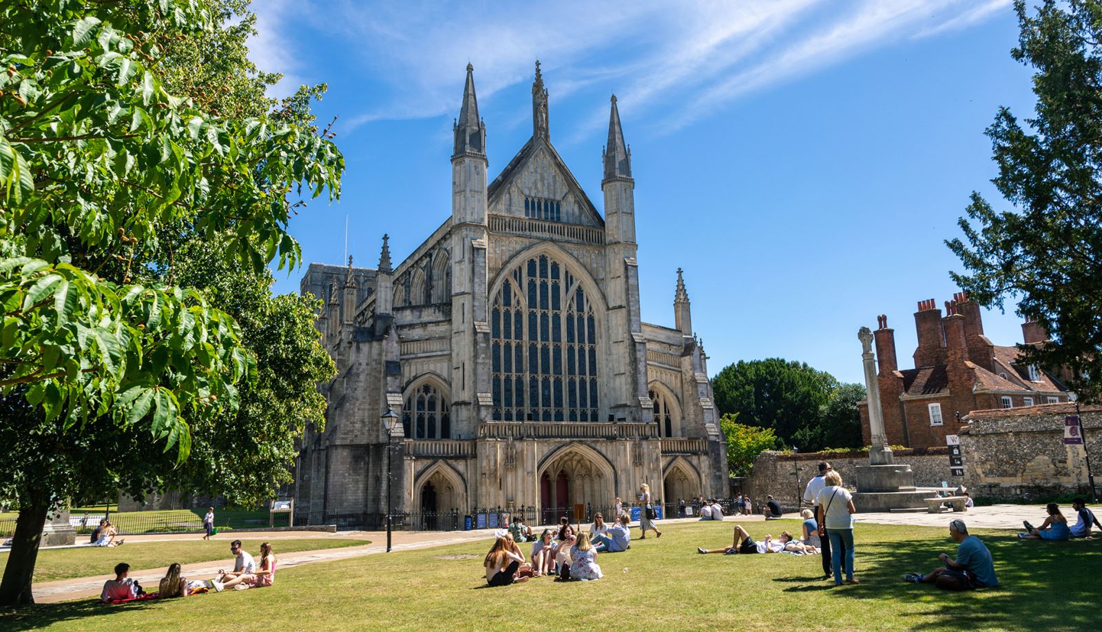 Winchester Cathedral in the city of Winchester