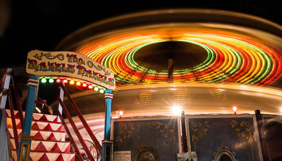 Hollycombe Fairground At Night Visit Hampshire